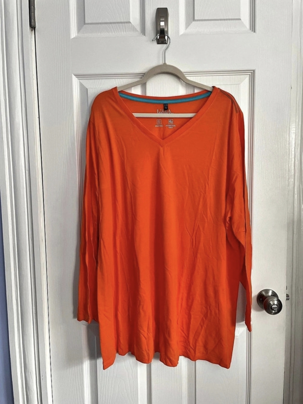ILLA POKEN Orange Long Sleeve Top Size New